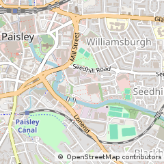 Map of Paisley, Renfrewshire