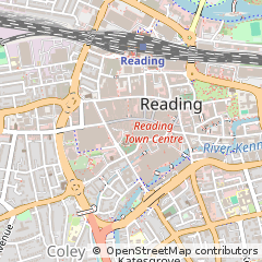 Map of Reading, Berkshire