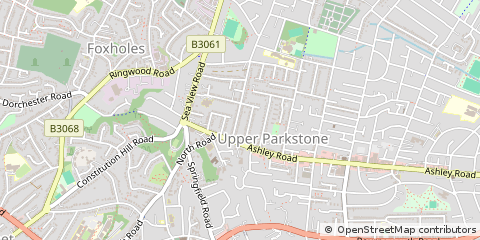 Map of Bournemouth, Dorset