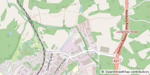 Map of Tunbridge Wells, Kent