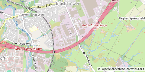 Map of Blackburn
