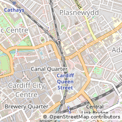 Map of Cardiff