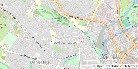 Map of Leicester