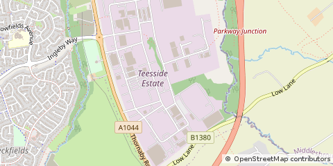 Map of Stockton-on-Tees
