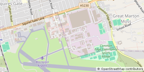 Map of Blackpool, Lancashire