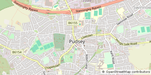 Map of Pudsey