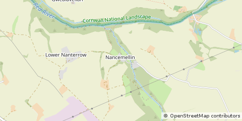 Map of Camborne, Cornwall