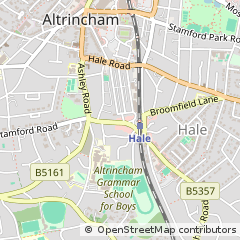 Map of Hale, Cheshire