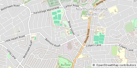Map of Erith, Kent