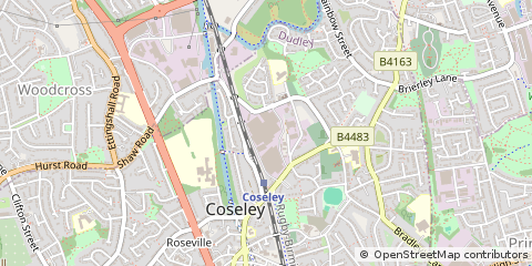 Map of Gough Road Bilston, West Midlands