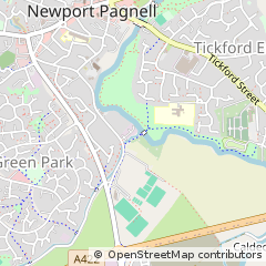 Map of Newport Pagnell, Buckinghamshire