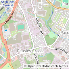 Map of ST. Helens, Merseyside
