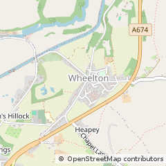Map of Chorley, Lancashire