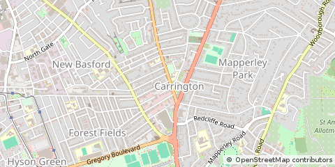 Map of Nottingham