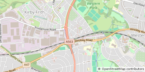 Map of Leicester
