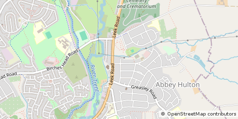 Map of Stoke-on-Trent, Staffordshire