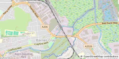 Map of Dartford, Kent