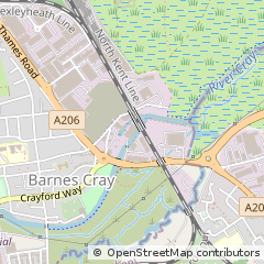 Map of Dartford, Kent