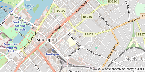 Map of Southport