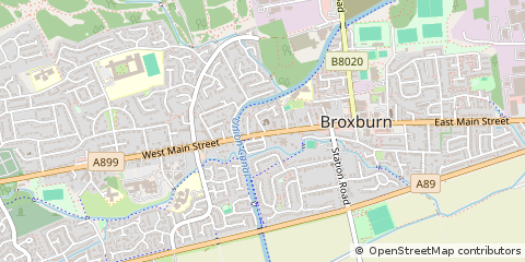 Map of West Lothian