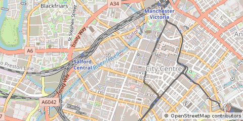 Map of Manchester