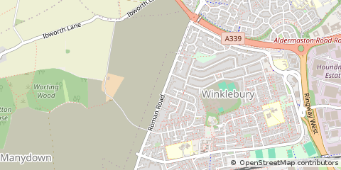 Map of Basingstoke