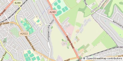 Map of Ewell, Surrey