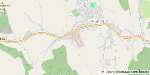 Map of Longhope, Gloucestershire