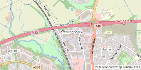 Map of Warrington