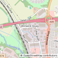 Map of Warrington
