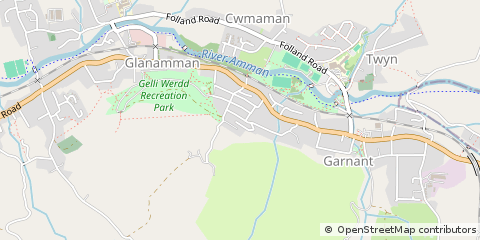 Map of Ammanford