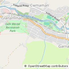 Map of Ammanford