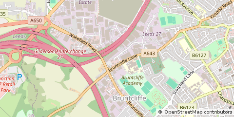 Map of Leeds, West Yorkshire