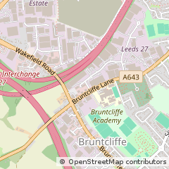 Map of Leeds, West Yorkshire