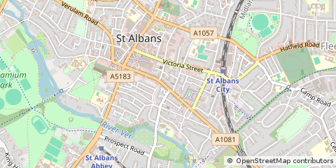 Map of St.albans, Herts