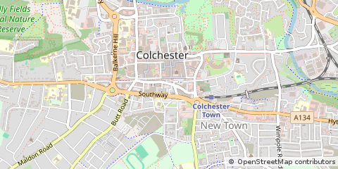 Map of Colchester