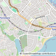 Map of Falmouth, Cornwall