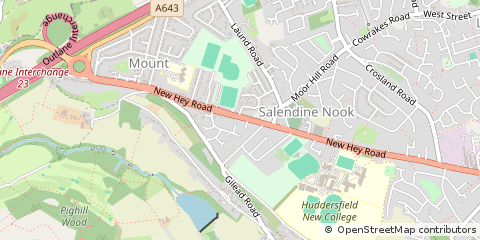 Map of Huddersfield