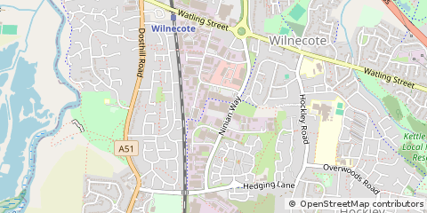 Map of Tamworth