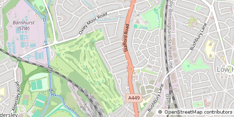 Map of Wolverhampton, West Midlands