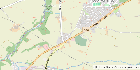 Map of Leeds, West Yorkshire