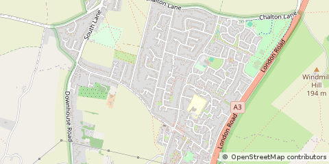 Map of Clanfield, Hampshire