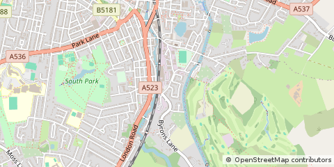 Map of Macclesfield, Cheshire
