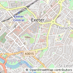 Map of Exeter