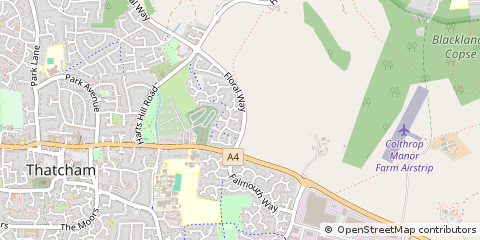 Map of Thatcham, Berkshire