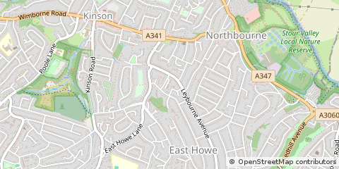 Map of Bournemouth