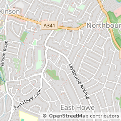 Map of Bournemouth