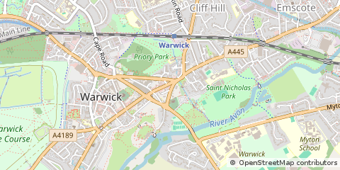 Map of Warwick