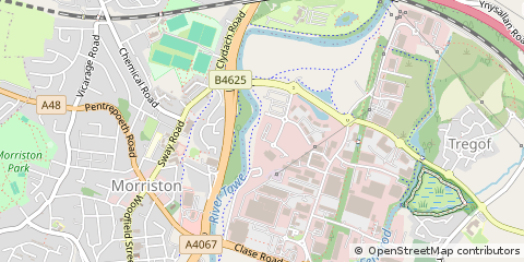 Map of Swansea