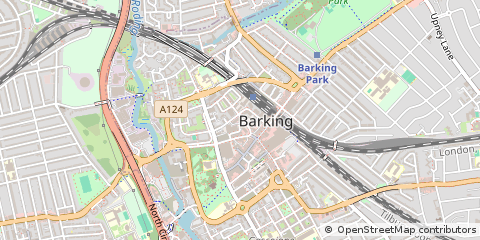 Map of Barking, London